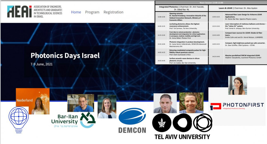 Dutch and Israeli competence in integrated photonics presented at the Israeli Photonics Days