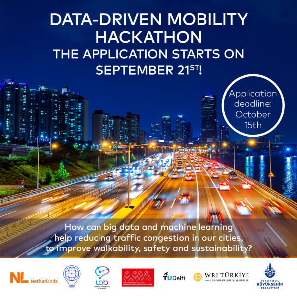 Data-Driven Mobility Hackathon Applications are now open to Dutch and Turkish Organizations